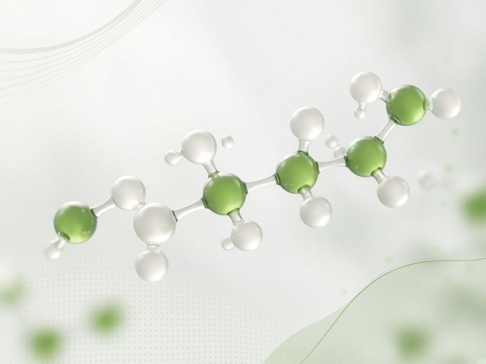 Illustrative render of incretin peptide molecules