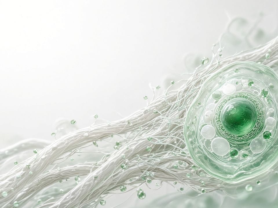 Illustrative render of tissue-research peptide structures